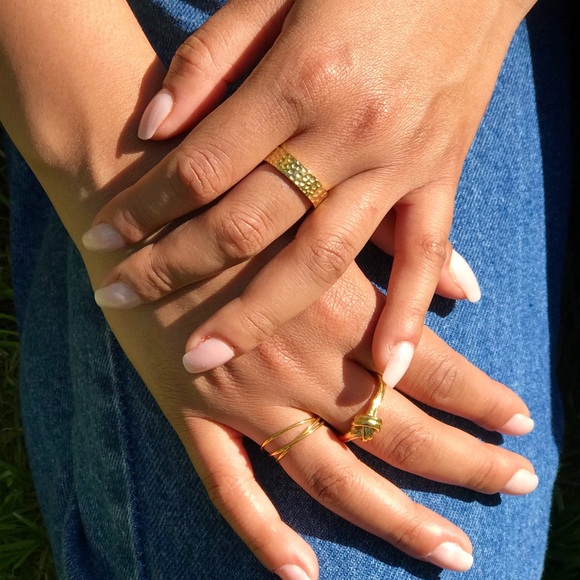 Dainty Gold Boho Stacking Ring Mother’s Day gift - Picture 2 of 4